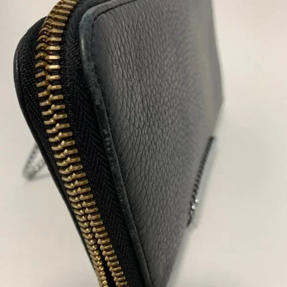 Furla Pebble Leather Zip Wallet Black - Picture 6 of 7